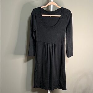 Banana Republic Black Knit Women's Dress Size Small 3/4 Sleeve‎